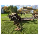 Vintage 8ft. Pull Type Swather Steel Wheels,540PTO