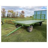 8x16ft. Hayrack w/Back, JD 1064 4 Wheel Running
