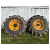 2-18.4-26 Rice Tires on 8 Hole Rims