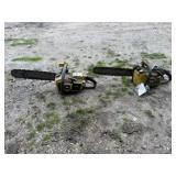 2-John Deere 16in Chainsaws, Engines Free