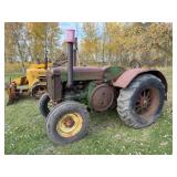 John Deere D Gas, Manual Start, Runs, 14-28 Rear