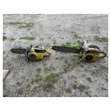 2-McCulloch Chainsaws,12in & 18in Bar,