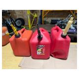 2-5 Gal., 1-5.25 Gal, Gas Cans