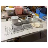 4-Enamel Kettles, Misc. Kitchen Items