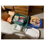 2-Totes, 1 Box & 1 Small Tote, Car Magazines &Misc