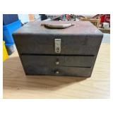 Metal Tool Box w/Drawers 15x9.5x10