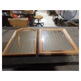 2-Wood Framed Mirrors