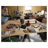 Asst. Decor, Art Supplies, Wallets, Wood Shelf