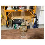 24in. H Aladdin Lamp, Globed Cracked
