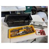 22in. Poly Toolbox w/Tools, 1/2in. Sockets, Misc.