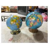 2-Metal World Globes