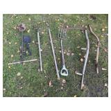 2-Syches, 3-Garden Forks, Misc Tools