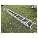 21ft Aluminum Extension Ladder, 200lb Cap