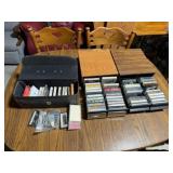 Cassettes w/Wooden Cases & Carry Case