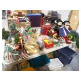 2 Totes w/Misc Christmas Decor
