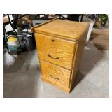 2-Drawer Wood File Cabinet
