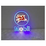 Mobil Gas LED Neon Sign 14.75inTx12.25inW