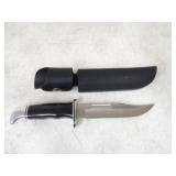 Buck 119 5.5in Blade Knife w/Blk Leather Sheath