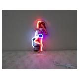 Spark Plug Gal LED Neon Sign 13.75x7in
