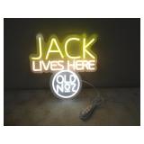 Jack Lives Here Old No.7 LED Neon Sign 12x11.5in
