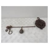 Antique Cast-Iron Steelyard Blance Scale &