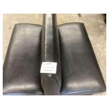 Double-Sided Black Vinyl Restaurant Booth Seating