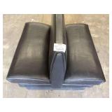 Double-Sided Black Vinyl Restaurant Booth Seat