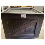 Black Plastic Produce Bin measuring 36' x 36' x 32'