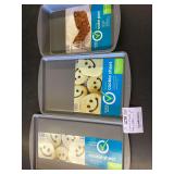 Three Simply Done Non-Stick Bakeware: Two Cookie Sheets and One Cake Pan