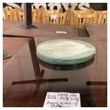 Seven Round Smoke Glass Table Tops