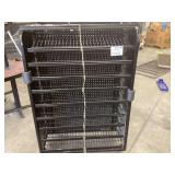 Black Metal 2-Sided Retail Display Rack 38 x 24 x 57 Inches