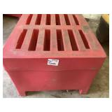 Red Poly-Might Plastic Produce Table / Utility Bin