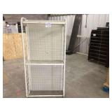 White Pegboard Display Rack 66x33x12 Inches