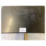 Commercial Restaurant Table with Black Top and Pedestal Base 42 x 30 x 29 Inches
