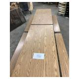 Rolling Folding Cafeteria Table with Attached Benches, 12 Feet by 4 Feet 6 Inches