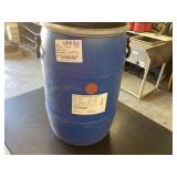 Blue Plastic Storage Container Drum with Lock Down Lid and Ring
