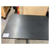 Black Rectangular Restaurant Table with Pedestal Base 42' x 30' x 29'