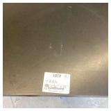 Commercial Restaurant Table with Dark Top and Metal Pedestal Base