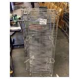 Set of 4 Wire Metal Racks, 48 x 18 Inches with 5 Shelves