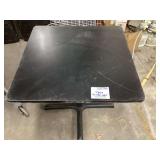Commercial Black Square Table 30 x 30 x 29 Inches