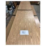 Rolling Folding Cafeteria Table with Attached Benches 12 Feet by 4 Feet 6 Inches
