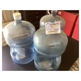 Set of 3 Five-Gallon Plastic Water Jugs with Handles