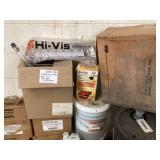 Cleaning Supplies, Hydraulic Fluid, Paint, and Hardware