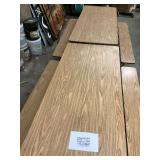 Rolling Folding Cafeteria Table with Attached Benches 12 Foot by 4 Foot 6 Inches