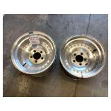 Set of Two 5-Hole 15x10 Aluminum Wheels