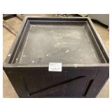 Black Plastic Produce Bin 36x36x32