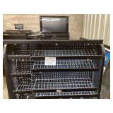 2-Sided Black Lighted Display Rack 38' x 24' x 57'