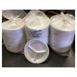 Three Sleeves of 9-Inch Divided Foam Plates