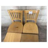 Set of Four Wooden Chairs