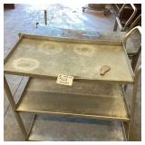 Three Rolling Carts and Utility Tables
